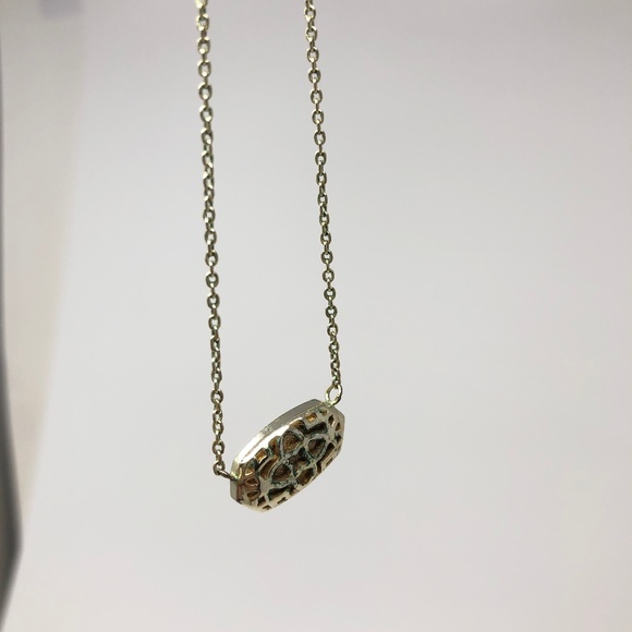 Elisa Gold Pendant Necklace In Iridescent Drusy - Picture 3 of 7